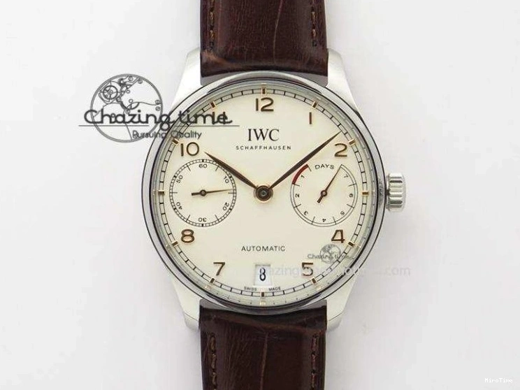 MIROTIME 0209 Portuguese Real PR IW500112 ZF 1:1 Laureus Edition On Black Leather Strap A Flexible 7369